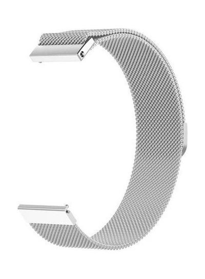 Buy Replacement Stainless Steel Band 20mm For Samsung Gear Sport 42mm Silver in Egypt