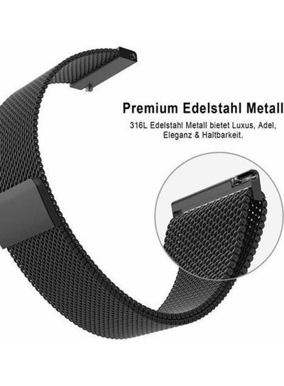 Buy Magnetic Stainless Steel Band For Huawei Gt3 22mm Black in Egypt