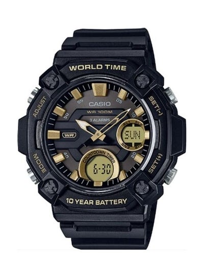 Buy Men's Digital Analog Black Dial Resin Band Watch AEQ-120W-9AVDF in UAE