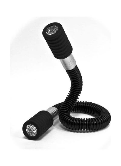 اشتري Double Flexible Flashlight With Led Lights Black في مصر