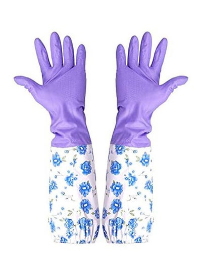 Buy Household Cleaning Glove Non Slip Multicolour 50x23x2cm in Egypt