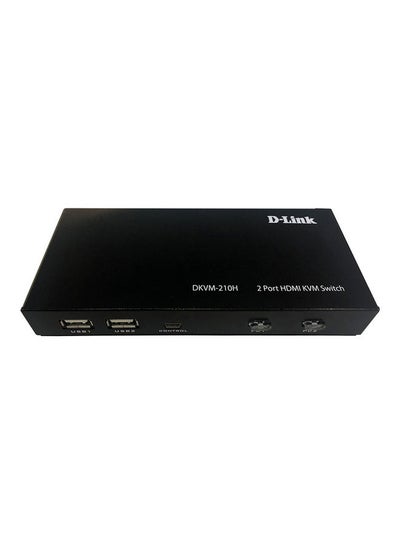 Buy 2-Port KVM Switch With HDMI And USB Ports Black in Saudi Arabia