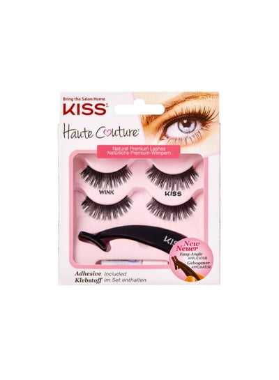 Buy Haute Couture Eyelashes Duo Pack With Applicator Multicolour in UAE