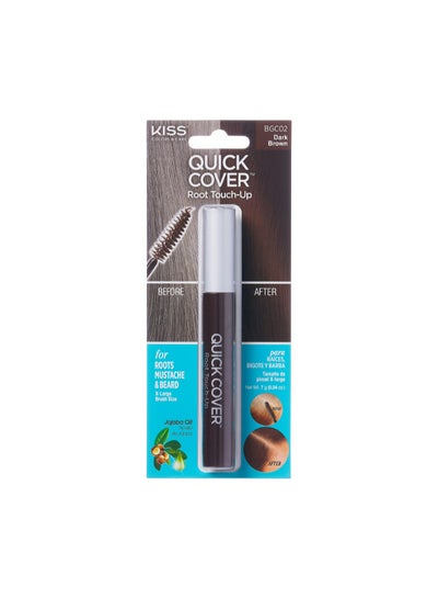 Buy Quick Cover Brush-In Hair Touch Up Mascara Dark Brown in UAE