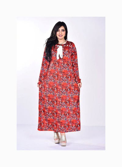 اشتري Nightgown Long Sleeves With Pattern Multicolour في مصر