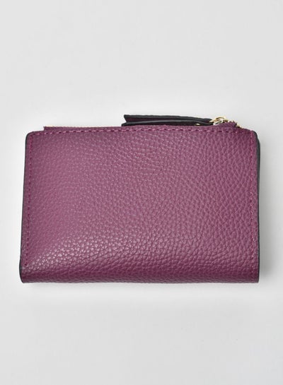 Buy Women's Fashionable PU Stylish Clutch Maroon/Purple in Saudi Arabia