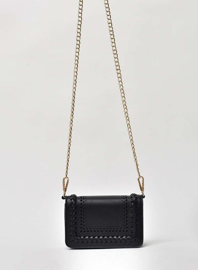 Cut-Out Detail Chain Strap Crossbody Bag Black price in UAE | Noon UAE ...