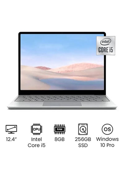 اشتري لابتوب سيرفيس جو بشاشة بكسل سينس مقاس 12.4 بوصة ومعالج كور i5-1035G1 من الجيل العاشر وذاكرة رام 8 جيجابايت ومحرك أقراص SSD‏ 256 جيجابايت وبطاقة رسومات إنتل بدقة فائقة الوضوح ونظام تشغيل ويندوز 10 برو اللغة الإنجليزية بلاتين في الامارات