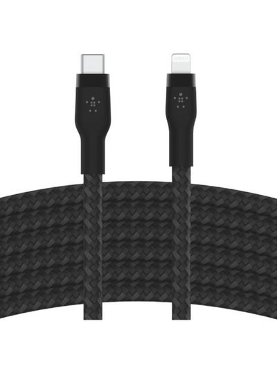 Buy BoostCharge Pro Flex Braided USB Type C to Lightning Cable (3M/10ft), MFi Certified 20W Fast Charging PD Power Delivery for iPhone 14/14 Plus, 13, 12, Pro, Max, Mini, SE, iPad and More black in UAE