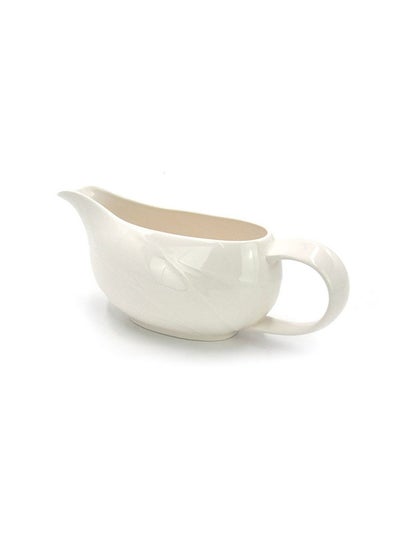 Buy Qualitier Sauce Boat White 19x8x7cm in UAE