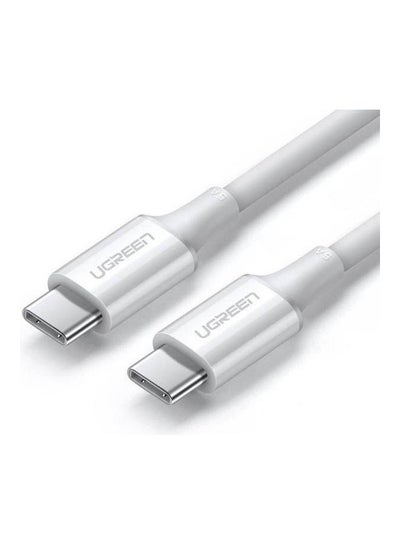 اشتري USB 2.0 Type-C Male To Male Cable 5A 1m White في مصر