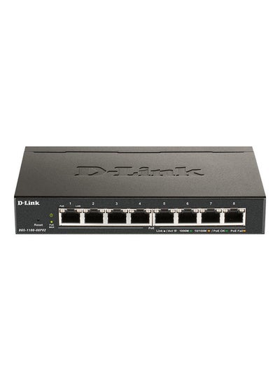 Buy 8-Port Gigabit PoE Smart Managed Switch Black in Saudi Arabia