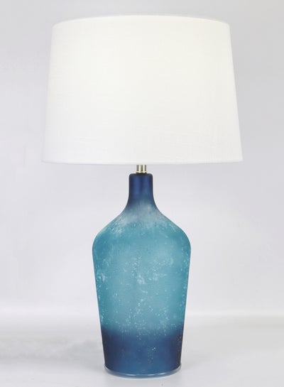 Buy Modern Design Glass Table Lamp Unique Luxury Quality Material for the Perfect Stylish Home RSN71017 Blue 15 x 25.5 in UAE