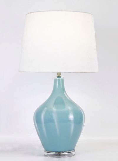 Buy Modern Design Glass Table Lamp Unique Luxury Quality Material for the Perfect Stylish Home RSN71042 Blue 13 x 23 in UAE