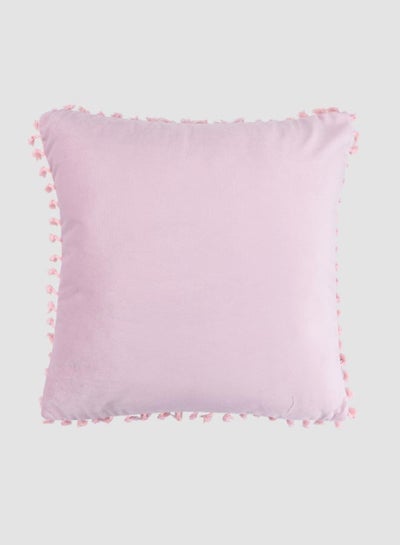 Buy Velvet Tassel Cushion, Unique Luxury Quality Decor Items for the Perfect Stylish Home Pink in Saudi Arabia