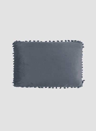 Buy Velvet Tassel Cushion, Unique Luxury Quality Decor Items for the Perfect Stylish Home Grey in Saudi Arabia