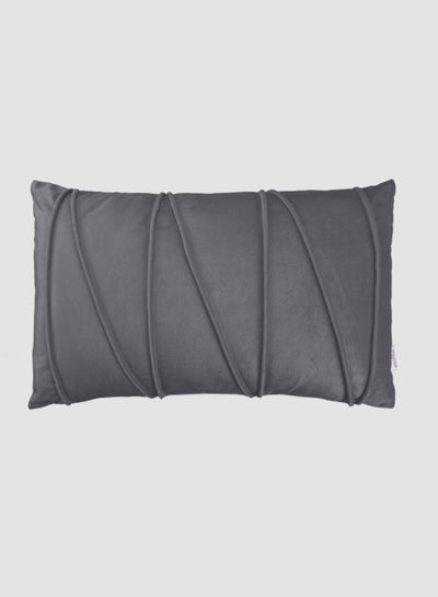 Buy 3D Velvet Cushion  II,Unique Luxury Quality Decor Items for the Perfect Stylish Home Grey in UAE