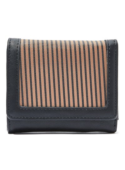 Buy Striped Wallet Black in UAE