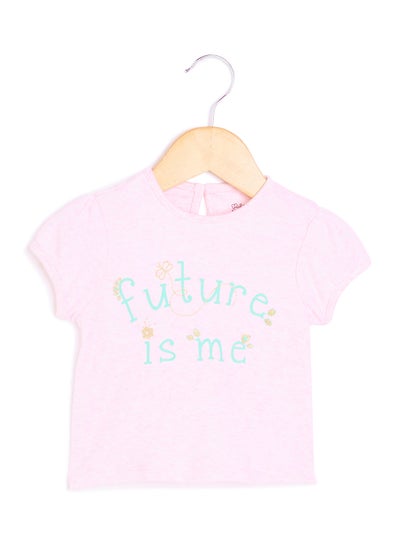 Buy Baby Girls Future Is Me Print Top Pink in UAE