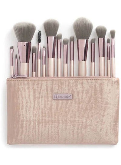 Buy Lavish Elegance 15 Piece Brush Set With Bag Multicolour in Egypt