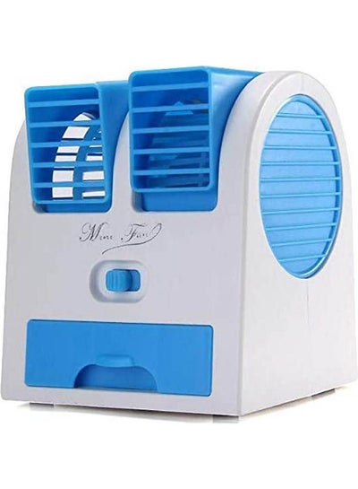 Buy Mini Cooling Fan Usb Battery Operated Portable Air Conditioner Cooler HB-168 Light Blue in Saudi Arabia