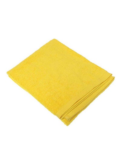 اشتري Cotton Solid Pattern, Beach Towels Yellow في مصر