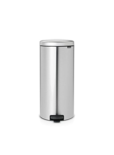 Buy Pedal Bin Newicon With Inner Bucket Matt Steel Fingerprint Proof 30Liters in UAE