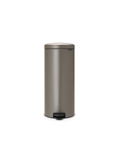 Buy Pedal Bin Newicon With Inner Bucket Platinum 30Liters in UAE