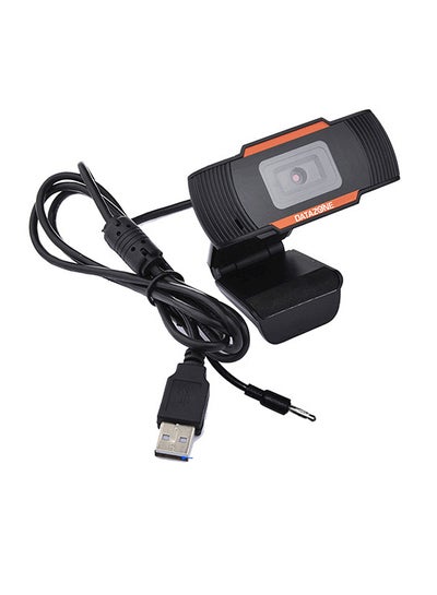 Buy USB 2MP Web Digital Camera HD With Microphone Clip Black/Orange in Egypt