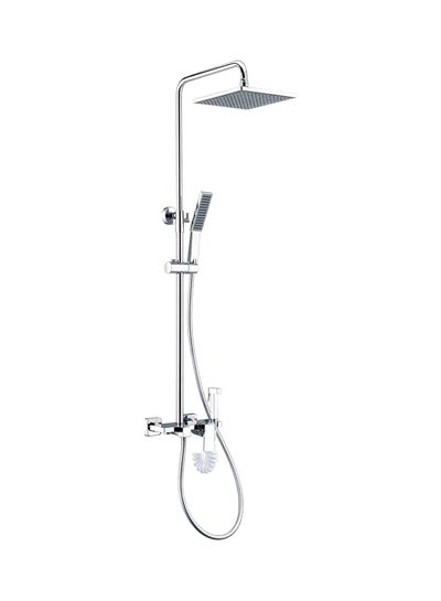 اشتري Exposed Four-Function Large Shower Faucet Silver في السعودية