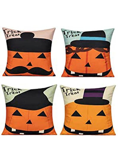 Buy Halloween Throw Pillow Covers Combination Multicolour 40*40inch in Egypt