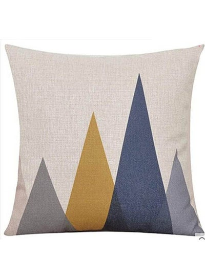 Buy Elephant Deer Mountains Cotton Linen Throw  Pillow Cover Combination combination Multicolour 40*40inch in Egypt