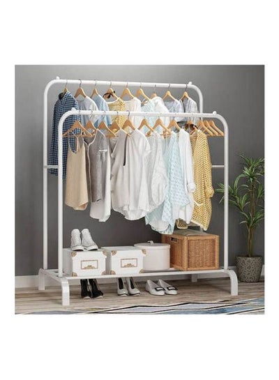 Buy Double Clothes Stand White 110x150cm in Egypt