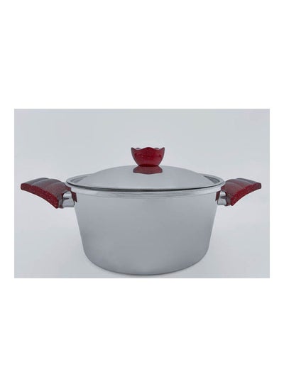 Buy Aluminium Cooking Pot With a Lid Silver 18cm in Egypt