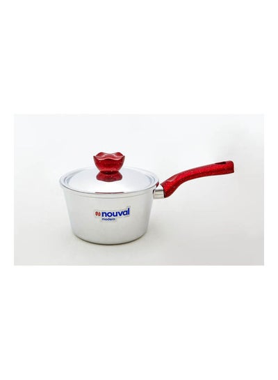 Buy Alamuda Aluminium Handled Cooking Casserole With a Lid Silver 16cm in Egypt