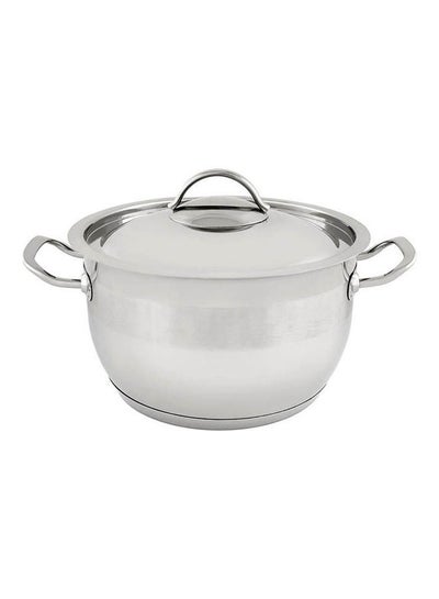 Buy Stainless Steel Cooking Pot Silver 16cm in Egypt