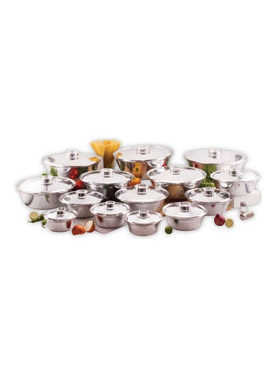 اشتري Super Shawarma Pot Set Silver 16-44cm في مصر