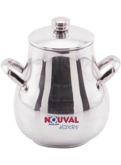 اشتري Aluminium Beans Pot With Stainless Steel Handles Silver في مصر