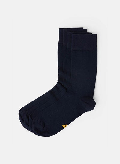 Buy Casual Cotton Socks Blue in UAE
