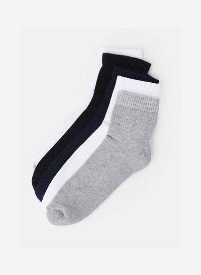 Buy Casual Cotton Socks Multicolour in UAE