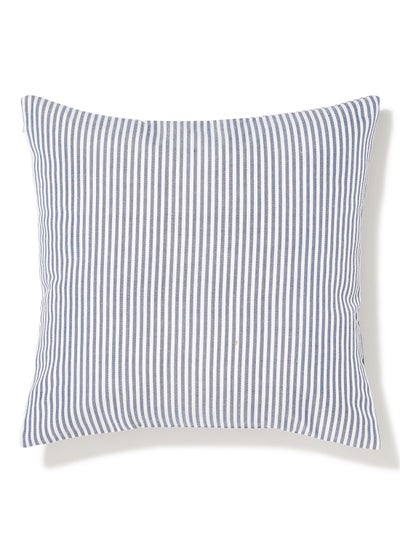 Buy Printed Cushion Cover With Zip Closure White/Blue 45 x 45centimeter in Saudi Arabia