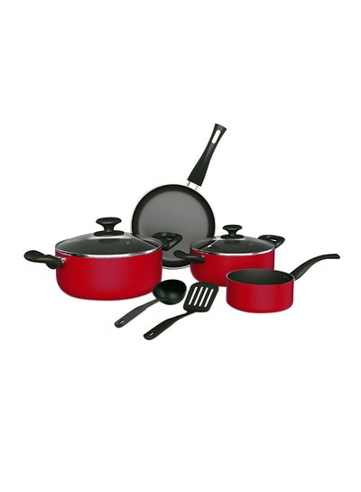 Buy 8-Piece Non-Stick Cookware Set Pink/Black 26cm in Saudi Arabia