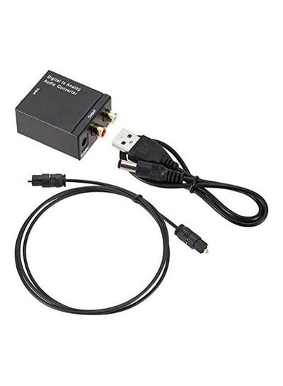 Digital 3.5mm Optical Coaxial Toslink to Analog Audio Converter Adapter RCA  L/R