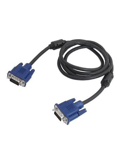 Buy Vga 15 Pin Male To Male Plug Computer Monitor Cable Wire Cord 4 2Ft-1 3 Meters Black in Egypt