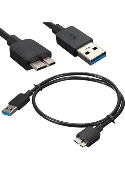 Buy Usb 0.3 To Micro Cable Hard Disk Black in Egypt