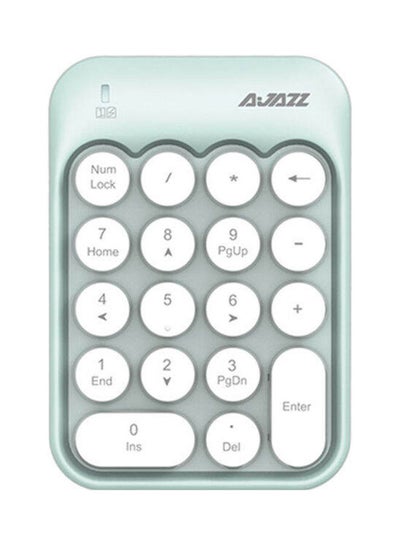 Buy AK18 2.4G Mini Wireless Numeric Keypad Green in Saudi Arabia