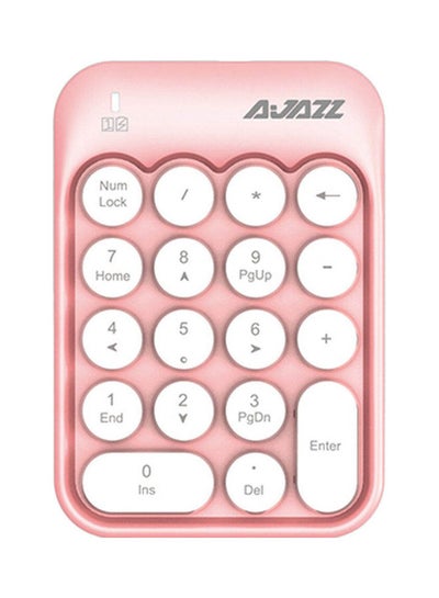 Buy AK18 2.4G Wireless Mini Numeric Keypad Pink in Saudi Arabia