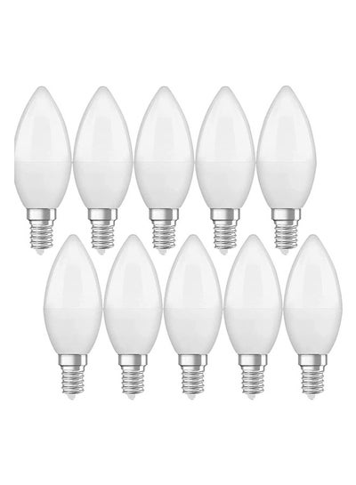 Buy 10-Piece LED Screw Lamp Bulb Pack Warm White in UAE