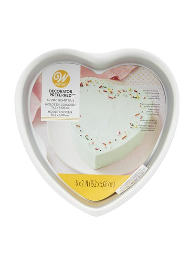 Buy Decorator Preferred Heart Pan Silver 6inch in UAE