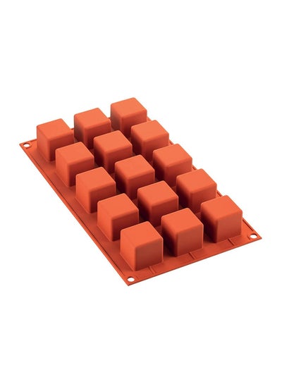 Buy 15-Cavity Classic Mini Cube Mould Rouge Brique 630ml in UAE